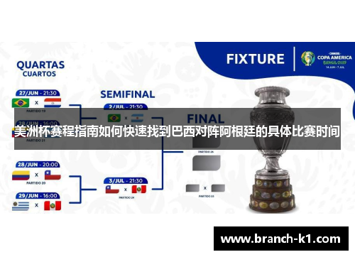 美洲杯赛程指南如何快速找到巴西对阵阿根廷的具体比赛时间