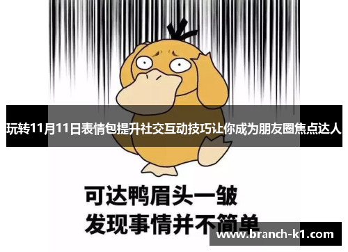 玩转11月11日表情包提升社交互动技巧让你成为朋友圈焦点达人